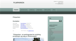 Desktop Screenshot of filmparken.no